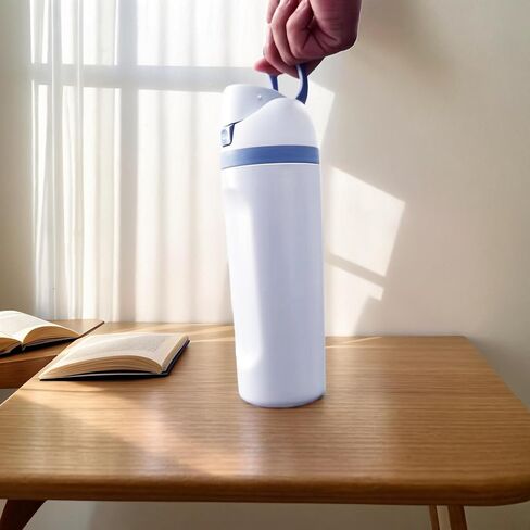 غلاية من الفولاذ المقاوم للصدأ معزولة عامة مع قش ، مثالية للرياضة والسفر ، خالية من BPA (الوردي) ، نفس السعة in Kuwait