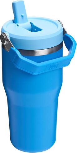 Stanley Iceflow 2.0 Flip Straw Tumbler مع مقبض 20 أوقية | تطور على الغطاء وقلب القش | زجاجة ماء مقاومة للتسرب | معزول الفولاذ المقاوم للصدأ | BPA خالية | أزور in Kuwait