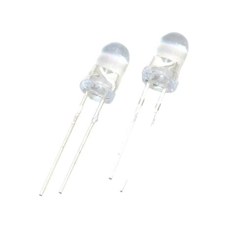 100pcs ثنائيات الضوء الأبيض الباعث أبيض تدور أبيض 5 مم LED Igmopnrq جديد 2025 للوصول عالية للجودة in Kuwait