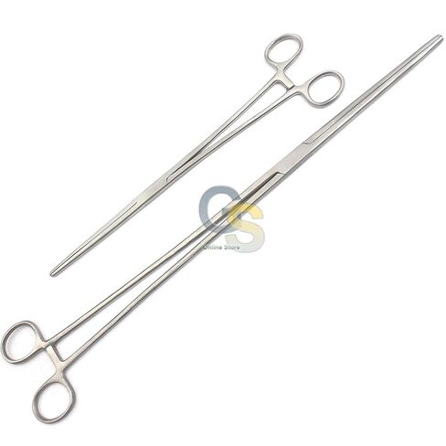G.S New 2PC Fishing Set 16" + 18" Straight HEMOSTAT Forceps Locking Clamps Stainless in Saudi Arabia