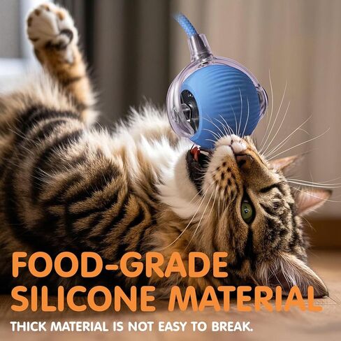 ألعاب القطط التفاعلية المتينة للقطط الداخلية ، لعبة كرة تشيس تشيس الأوتوماتيكية الذكية ، تم ترقيتها لعبة هريرة للحيوانات الأليفة الداخلية بالملل (أحمر) in Kuwait