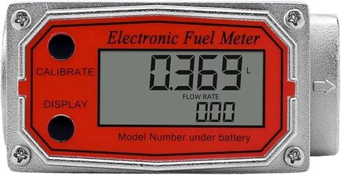 1/1.5/2 بوصة تدفق التوربينات عداد LCD شاشة رقمية شاشة رقمية سائل وقود زيت مقياس التدفق الإلكتروني (1.5 بوصة) in Saudi Arabia