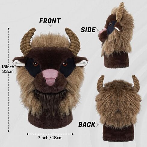 Animal Zoo Golf Driver Headcover Premium Plush Novelty Driver Headcovers Funny Golf Club Cover Cover Protection Men Golf Gear Driver للرجال والنساء in Saudi Arabia