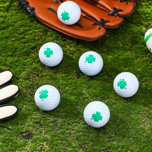6 PCS Golf Balls Four Leaf Clover Lucky Excessories Novelty Funny Gifresids Homports للرجال in Saudi Arabia