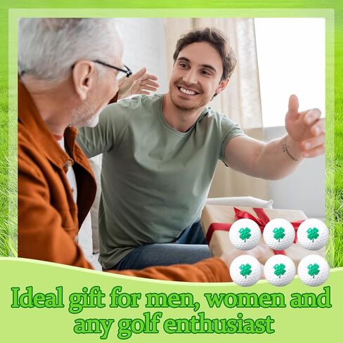 6 PCS Golf Balls Four Leaf Clover Lucky Excessories Novelty Funny Gifresids Homports للرجال in Saudi Arabia