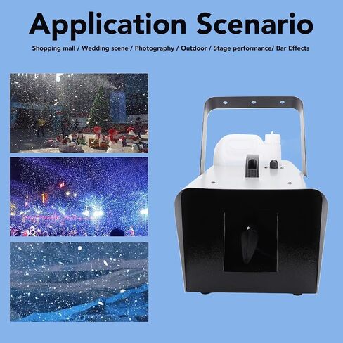 1500W Snow Machine, Snow Maker Machine with Remote Control, Artificial Snow Making Machine Indoor, 16.4ft Spray Distance, Snowflake Maker for Xmas Party Wedding Holiday Birthday in Saudi Arabia
