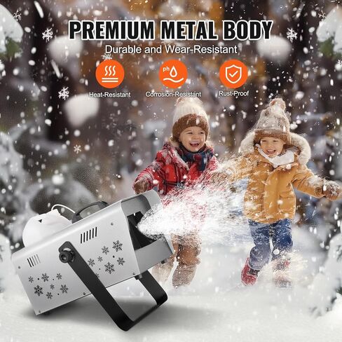 HappyBuy Snow Machine ، آلة صانع الثلوج 1500W مع 2 أجهزة التحكم عن بعد و 5 لتر خزان مياه كبير السعة ، تأثير الثلج على مرحلة الثلج عالية الإخراج لعيد الميلاد ، عيد الهالوين ، حفل زفاف ، دي جي حفلات دي جي in Saudi Arabia