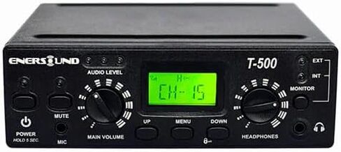 Enersound 4-Person Assistive Listening System - US-Based 3-Year Warranty and Phone Support - Includes ADA Plaque - Ideal for Church Schools Theaters Venues (For 4 People) in Kuwait