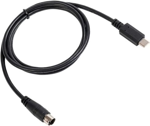 USB-C to Mini-Din MIDI 7 Pin Male Cable, Compatible with IK Multimedia iRig Series HD, HD-A, Keys I/O 25, I/O49, MIDI 2, Pro, Pro Duo, Pro Duo I/O, Pro I/O, Stream,Black (Length: 1m/3.3ft) in Kuwait