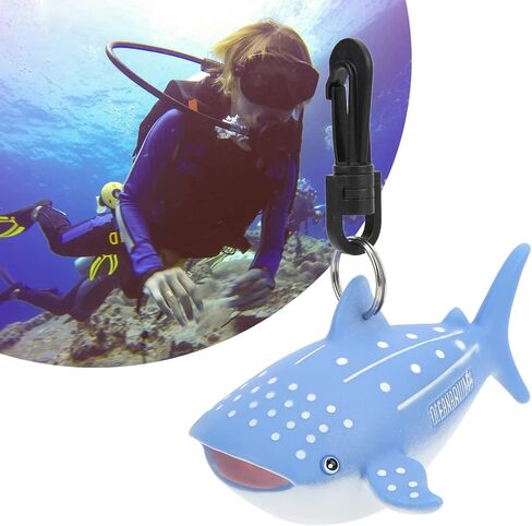 Alomejor Cartoon Fish Dive Mouthpiece Cover Second Stage Regulator Holder with Clip (Whale) in Saudi Arabia