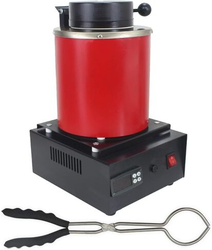 Metal Melting Furnace Small Gold Melting Furnaces Jewelry Casting Equipment Jewelry Tools 1400W with Graphite Molds Pliers(1kg) in Saudi Arabia
