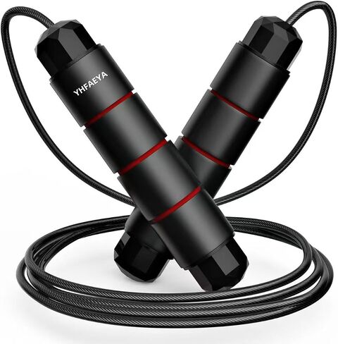 Jump Rope,Adjustable Jumping Rope,Tangle Free Fast Ball Bearings Skipping Ropes,Suitable for Men, Women, and Kids,Fitness,Workout and Slimming at Home,School. in Saudi Arabia
