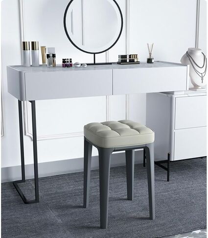 Office Chair Stackable Dining Table Stools Modern Minimalist Dining Chairs Home Nordic Solid Wood Chairs Soft Package Dressing Table Makeup Stools Home Office Desk Chairs in Saudi Arabia