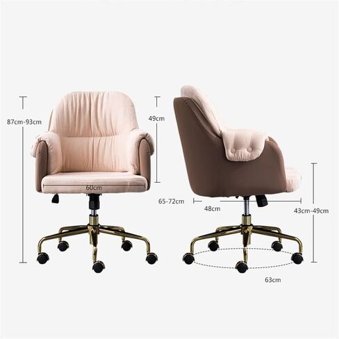 Office Chair Home Office Chair Desk Chair Bedroom Middle Back Study Swivel Chair Ergonomic Adjustable Office Chair Home Office Desk Chairs(G) in Saudi Arabia