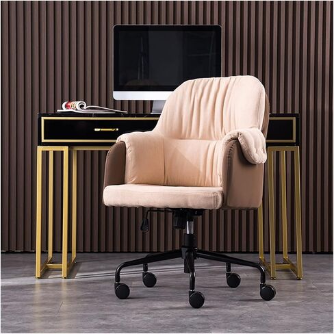 Office Chair Home Office Chair Desk Chair Bedroom Middle Back Study Swivel Chair Ergonomic Adjustable Office Chair Home Office Desk Chairs(G) in Saudi Arabia