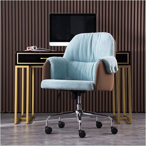Office Chair Home Office Chair Desk Chair Bedroom Middle Back Study Swivel Chair Ergonomic Adjustable Office Chair Home Office Desk Chairs(G) in Saudi Arabia