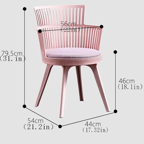 Office Chair Home Dining Chair Designer Chair Restaurant Milk Tea Shop Backrest Makeup Stool Backrest Chair Comfortable Office Home Office Desk Chairs(E) in Saudi Arabia