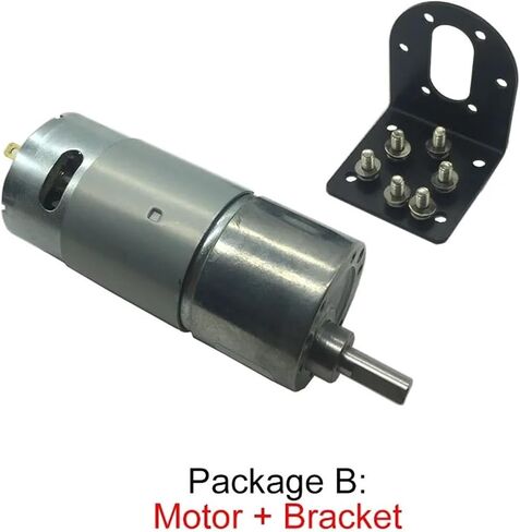 37GB555 عالية عزم الدوران المحرك الكهربائي منخفضة السرعة DC 12V 24V عكس عزم الدوران العالي 6-800 دورة في الدقيقة روبوت تروس الترس مخصصة (الحزمة E ، 19RPM_24V) in Saudi Arabia