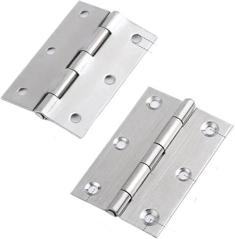 Adjustable Hinges Door Closing Hinges Door Window Hardware Hinge Stainless Steel Flat Polished Bearing Mute Cabinet(1pcs 3 inch) in Kuwait