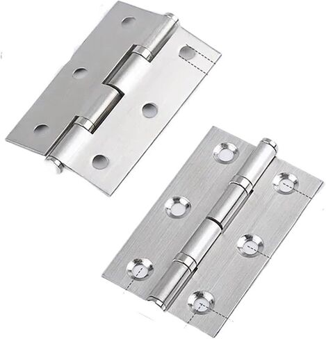 Adjustable Hinges Door Closing Hinges Door Window Hardware Hinge Stainless Steel Flat Polished Bearing Mute Cabinet(1pcs 3 inch) in Kuwait