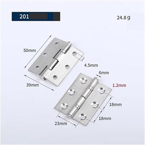 Adjustable Hinges Door Closing Hinges Door Window Hardware Hinge Stainless Steel Flat Polished Bearing Mute Cabinet(1pcs 3 inch) in Kuwait