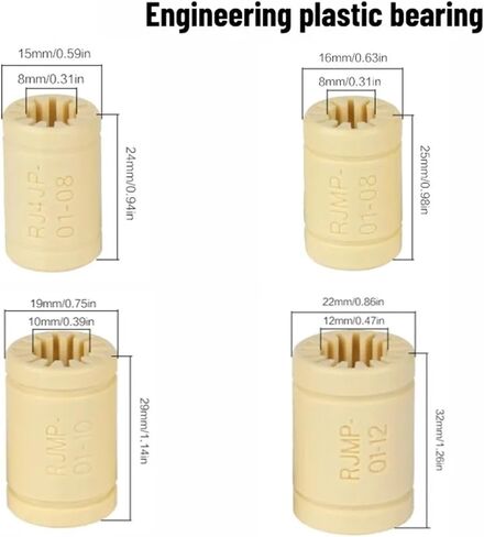 1PCS RJMP-01 جميع ملحقات الطابعة الطابعة ذات الطابعة ثلاثية الأبعاد تحمل تحمل البلاستيك تحمل تحمل البلاستيك الصلب (RJ4JP-1-08) in Kuwait