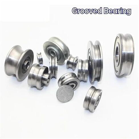 10PCS Straightening Mixed Wheel Over Line with Groove Bearing U6001 12X28X8MM Pulley U Groove Type(U6001-2-0.8) in Saudi Arabia