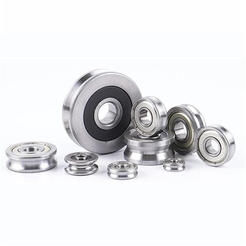 10PCS Straightening Mixed Wheel Over Line with Groove Bearing U6001 12X28X8MM Pulley U Groove Type(U6001-2-0.8) in Saudi Arabia