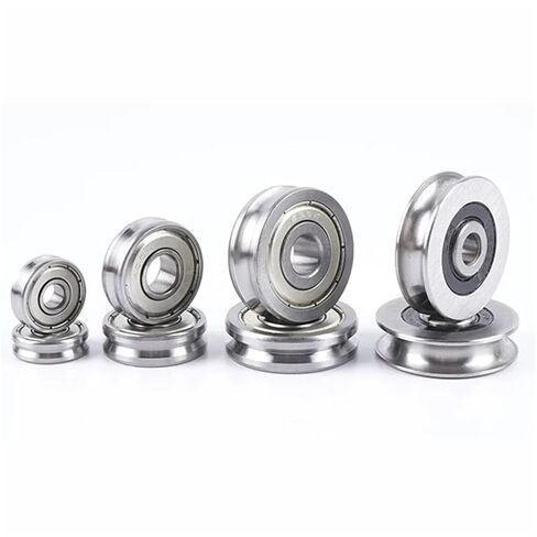 10PCS Straightening Mixed Wheel Over Line with Groove Bearing U6001 12X28X8MM Pulley U Groove Type(U6001-2-0.8) in Saudi Arabia