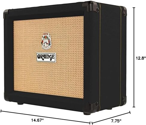Orange Crush 35RT 35-Watt Guitar Combo Amplifier - Black Bundle with Orange FS-1 Footswitch, Instrument Cables, and Austin Bazaar Polishing Cloth in Saudi Arabia