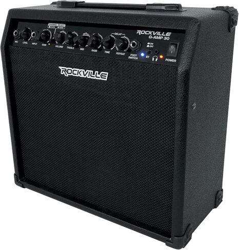 Rockville G-AMP 30 Watt Guitar Combo Amplifier Amp w/Bluetooth+Footswitch+Mic in Saudi Arabia