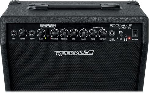 Rockville G-AMP 30 Watt Guitar Combo Amplifier Amp w/Bluetooth+Footswitch+Mic in Saudi Arabia