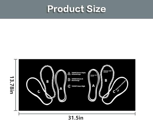 Exercise Mat Perfect for Squats, Leg and Ab Workouts, Squat guide mat, Lightweight and Portable for Men and Women in Saudi Arabia