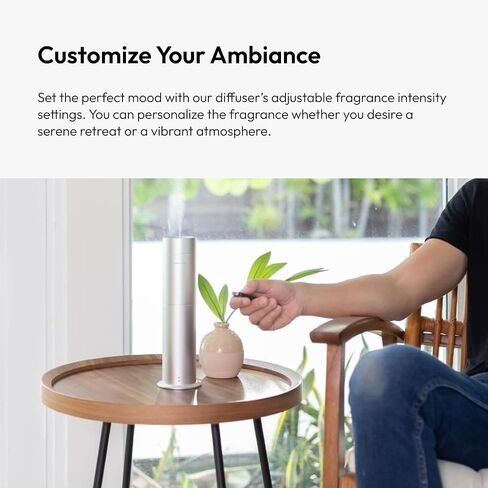 AROMA360-MINI PRO PRO DIFFUSER-AROMA-AROMAR للزيوت الأساسية بانتشار-600 قدم مربع. تغطية لا لبس فيه هواء هواء الأخضر الخضراء حصريا مع زجاجات Pro Pod in Saudi Arabia