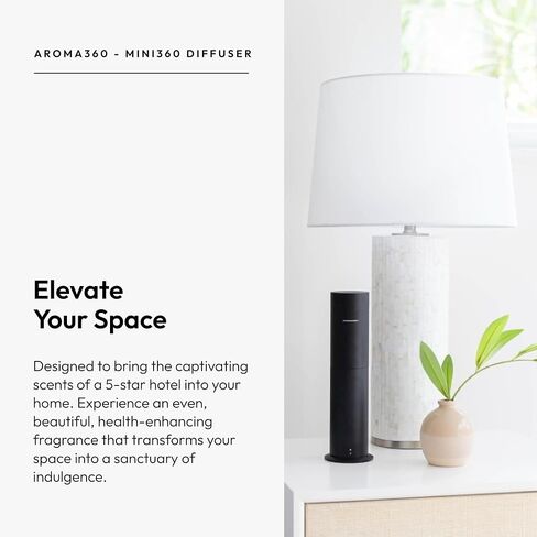 AROMA360-MINI PRO PRO DIFFUSER-AROMA-AROMAR للزيوت الأساسية بانتشار-600 قدم مربع. تغطية لا لبس فيه هواء هواء الأخضر الخضراء حصريا مع زجاجات Pro Pod in Saudi Arabia