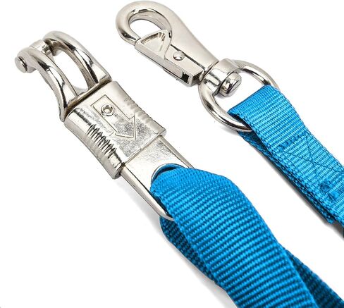 صليب العلاقات للحصان ، 4 عبوة قابلة للتعديل نايلون Cross Ties Ties Tie Tie Tie Tie-Faner مع Snap Snap و Bull Snap ، طول قابل للتعديل من 44.5-78.5 بوصة ، أسود in Kuwait