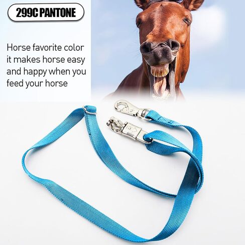 صليب العلاقات للحصان ، 4 عبوة قابلة للتعديل نايلون Cross Ties Ties Tie Tie Tie Tie-Faner مع Snap Snap و Bull Snap ، طول قابل للتعديل من 44.5-78.5 بوصة ، أسود in Kuwait