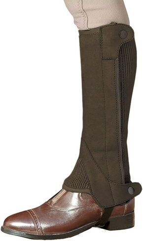 OVATION Medium Ladies Half Chaps Elite Amara Ribbed Dark Brown in Saudi Arabia