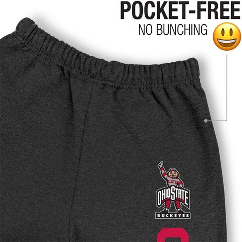 Official Collegiate NCAA Jogger Sweatpants Unisex for Men & Women Collegiate Name Charcoal Heather Collection in Saudi Arabia