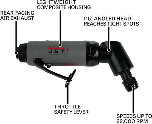JET JAT-416, 1/4-Inch Angle Die Grinder (505416), Black,grey in Kuwait