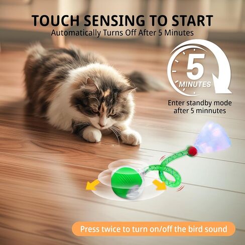 لعبة Cat Toys Interactive Ball للقطط الداخلية ، كرة قطة متحركة حديثًا ، ألعاب Cat Tail 2.0 السريعة مع شبكة مرنة ، ألعاب هريرة أوتوماتيكية للقطط البالغة بالملل (أحمر) in Kuwait