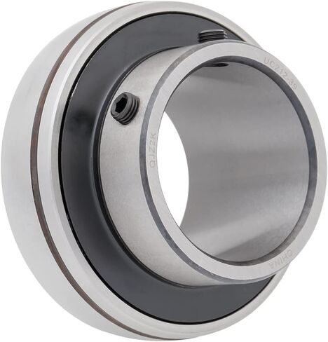 [2-Pack] UC212-39 - Insert Bearing - 2-7/16 in Bore - 4.331 in Outer Diameter - 2.563 in Width - 1.063 in Outer Ring Width, Set Screw Locking Collar, Double Sealing, Relubricable in Saudi Arabia