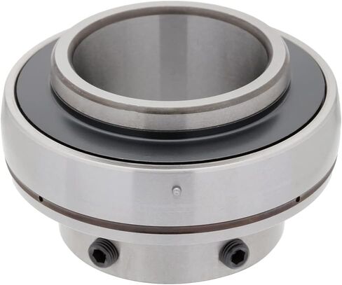 [2-Pack] UC212-39 - Insert Bearing - 2-7/16 in Bore - 4.331 in Outer Diameter - 2.563 in Width - 1.063 in Outer Ring Width, Set Screw Locking Collar, Double Sealing, Relubricable in Saudi Arabia