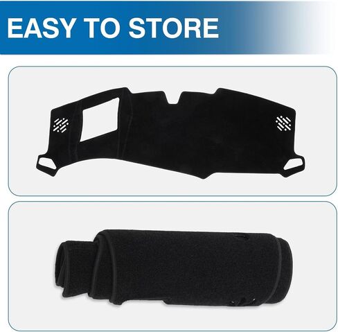 KUST Car Dash Cover for Chevy Chevrolet Colorado 2023-2025 2026 Non-Slip Polyester Center Console Dashboard Cover Interior Accessories for Colorado Custom Fit Dash Mat Sunshade No Glare Black in Saudi Arabia