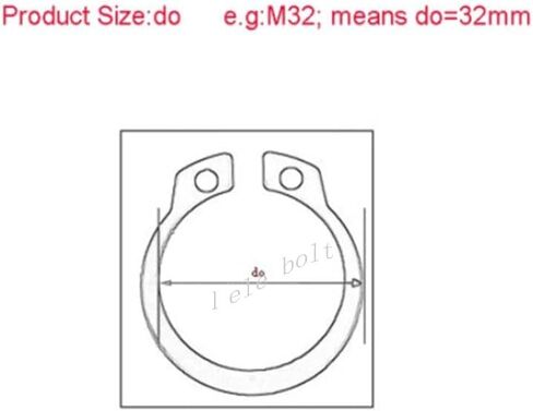 الفولاذ المقاوم للصدأ circlip snap ، كماشة قفل حلقة ، circlips ، m3 m4 m5 m6 m7 m8-m130 c نوع حلقات circlip circlip الخارج in Kuwait