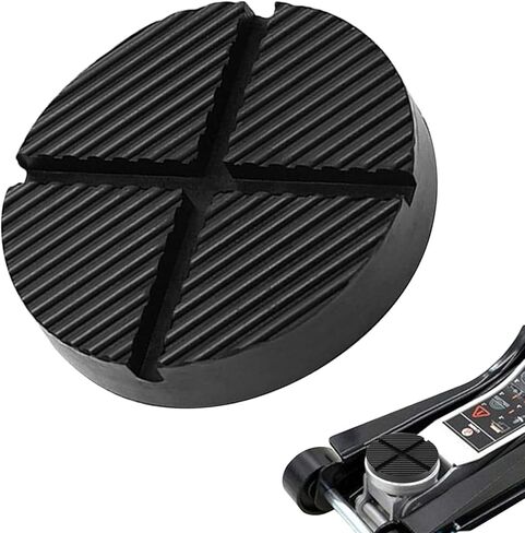 2PCS Rubber Jack Pads, Grooved Surface, Car Jack Block Jacks Adapter Jack Pad Jack Stand Pads for Pinch Welds Vehicle Lifts Rubber Floor Bracket in Kuwait