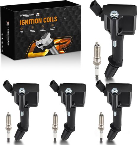 maXpeedingrods UF669 Ignition Coil Pack and Iridium Spark Plugs Fit for Buick Encore, for Chevrolet Cruze Sonic Trax Volt 1.4L L4 2011-2019, Ignition Coil Kit Replaces UF-669 25195107 25198623 in Saudi Arabia