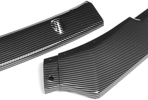 3 Pieces Front Bumper Lip Spoiler Splitter Side Body Kit Trim Protection Compatible with 2010-2013 Volkswagen Golf MK6 GTI Model, 2011 2012 (Painted Black) in Kuwait