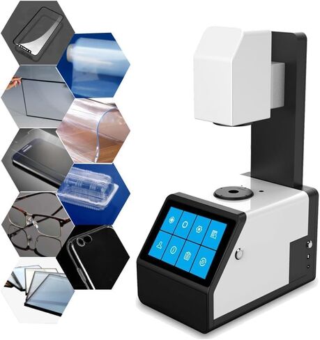 Film Haze Meter 21mm 7mm Test Apertures Hazemeter Glass Plastic Light Transmittance Meter with Touch Screen ASTM D1003/D1044 and ISO13468/ISO14782 Mass Storage USB Interface Illuminants D65,A,C in Saudi Arabia