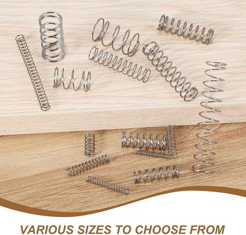 meccanixity ضغط صغير ربيع 10 مم OD 0.7 مم قطر سلك 20 مم طول حرة 304 امتداد الفولاذ المقاوم للصدأ ربيع لمشاريع المنزل لمشاريع DIY (نغمة الفضة ، حزمة 10) in Kuwait